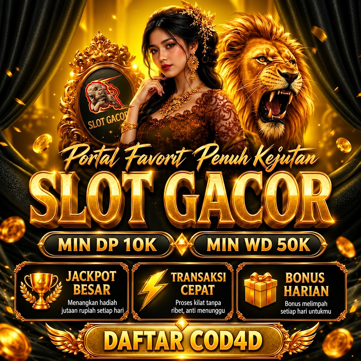 COD4D – Pusat Togel, Slot & Casino Online Terlengkap Aman Dan Terverifikasi